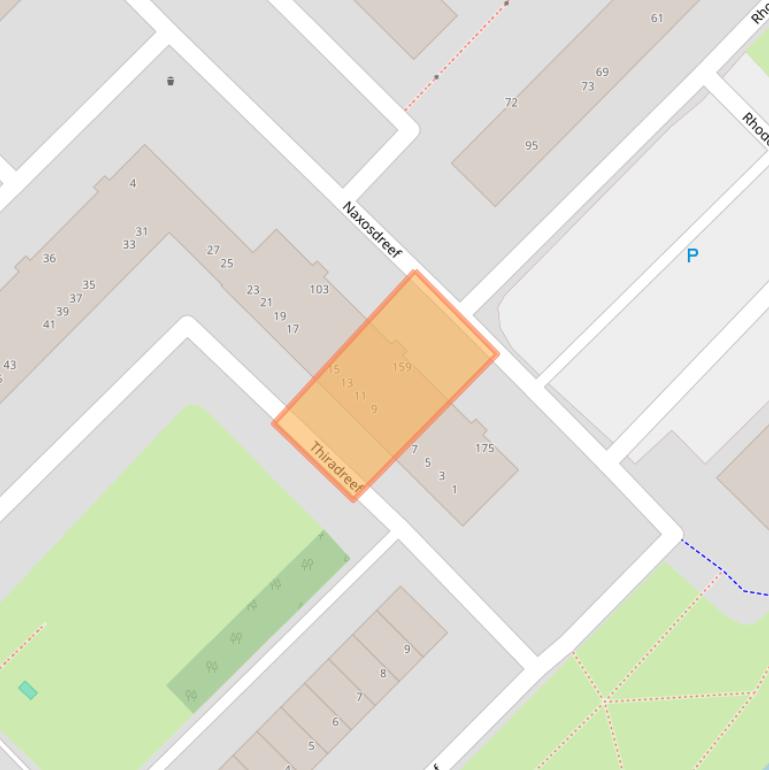 Kaart van postcodegebied 3562JE.