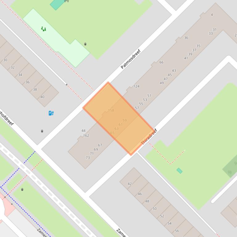 Kaart van postcodegebied 3562JR.