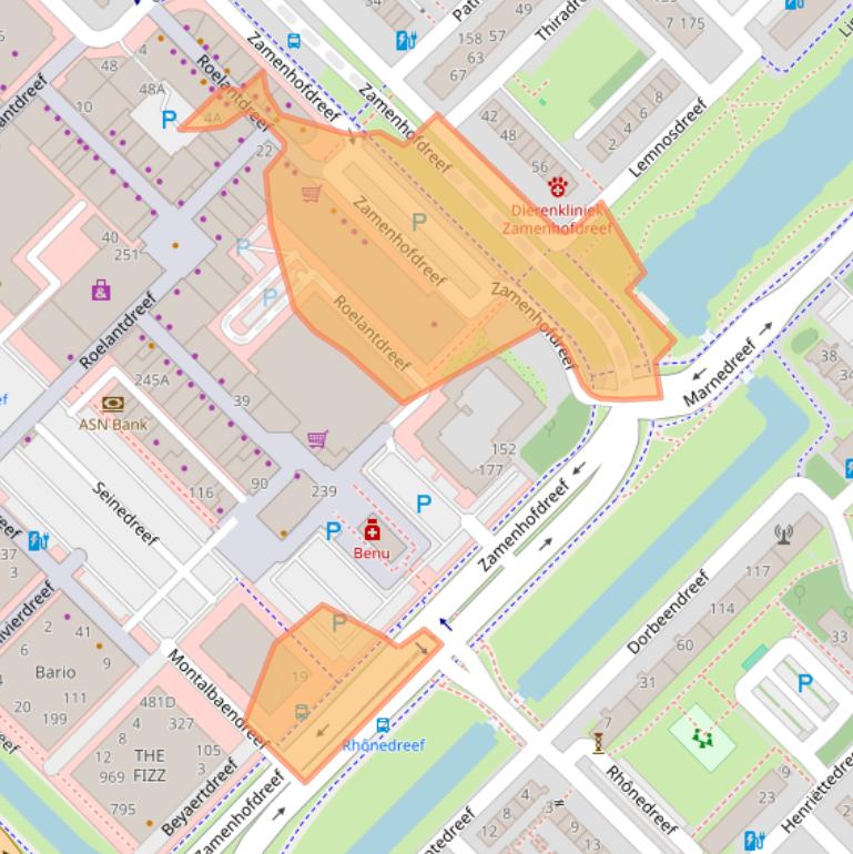 Kaart van postcodegebied 3562JV.