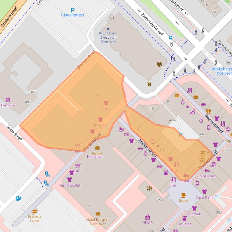 Kaart van postcodegebied 3562KA.