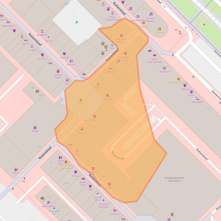 Kaart van postcodegebied 3562KB.