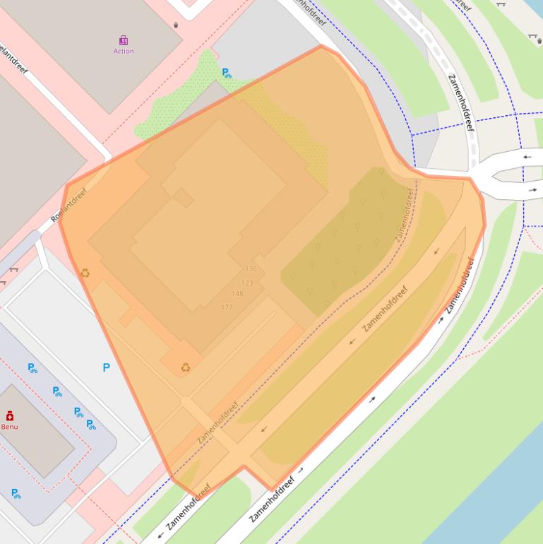 Kaart van postcodegebied 3562KG.