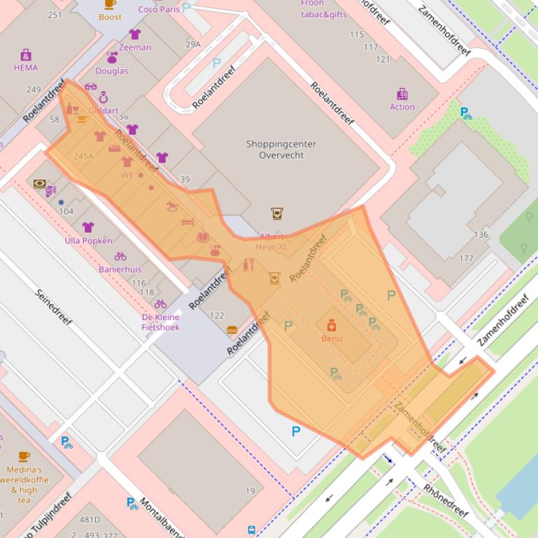 Kaart van postcodegebied 3562KH.