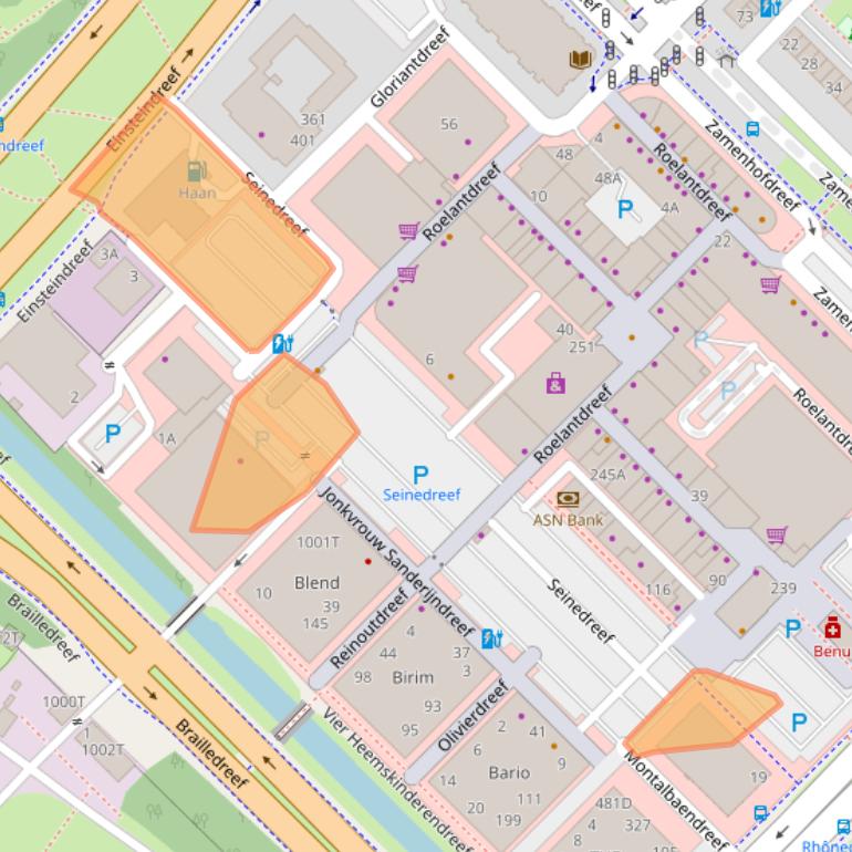 Kaart van postcodegebied 3562KM.