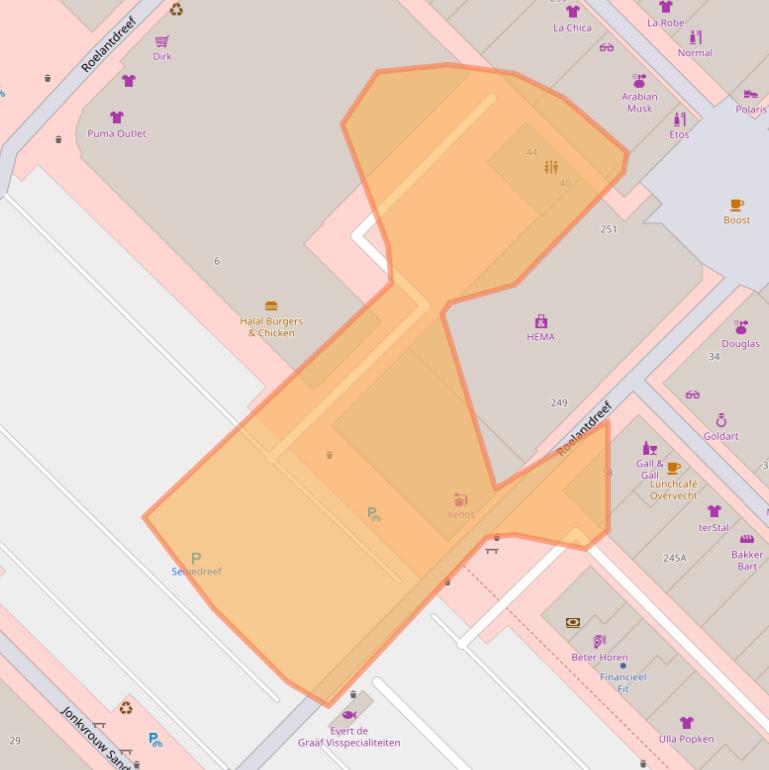 Kaart van postcodegebied 3562KR.