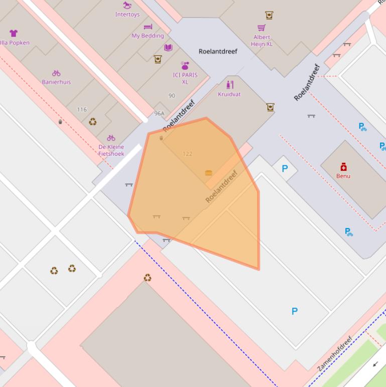 Kaart van postcodegebied 3562KV.