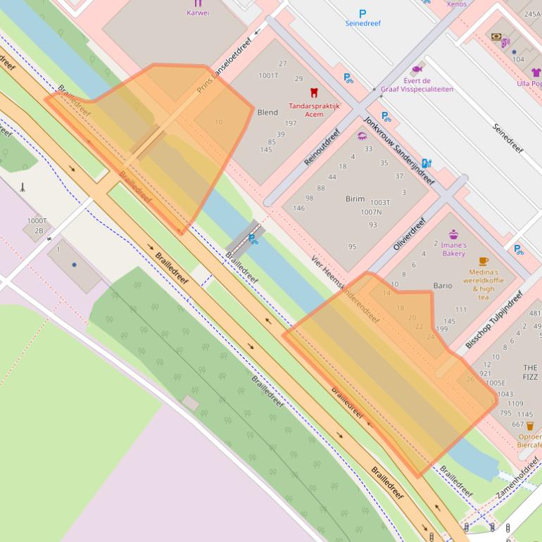 Kaart van postcodegebied 3562LD.