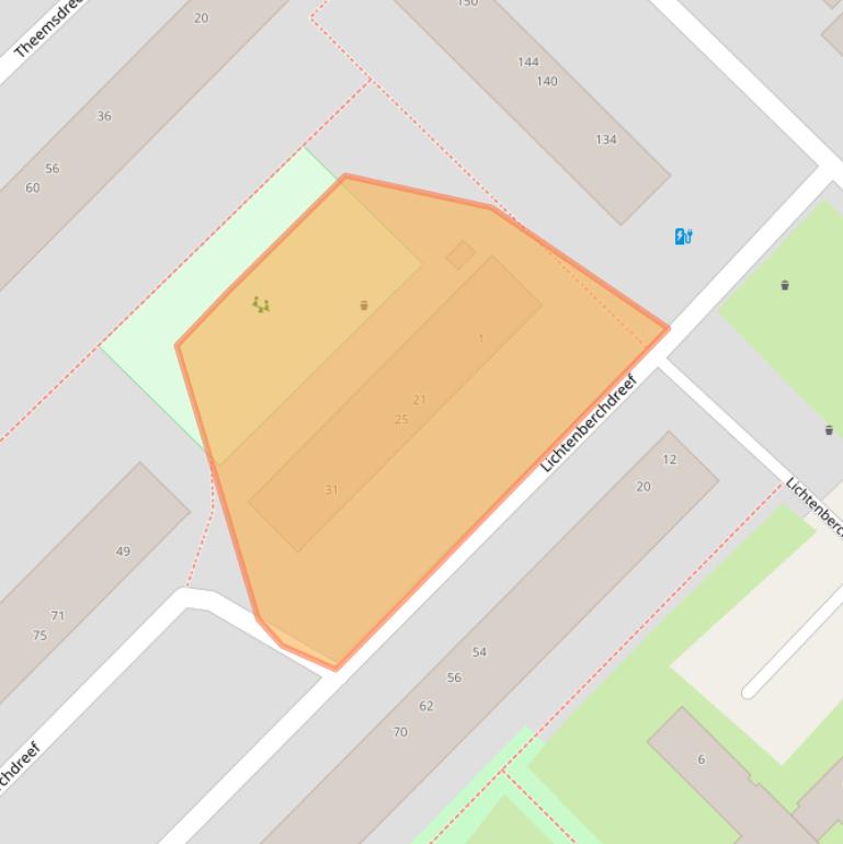 Kaart van postcodegebied 3562RA.