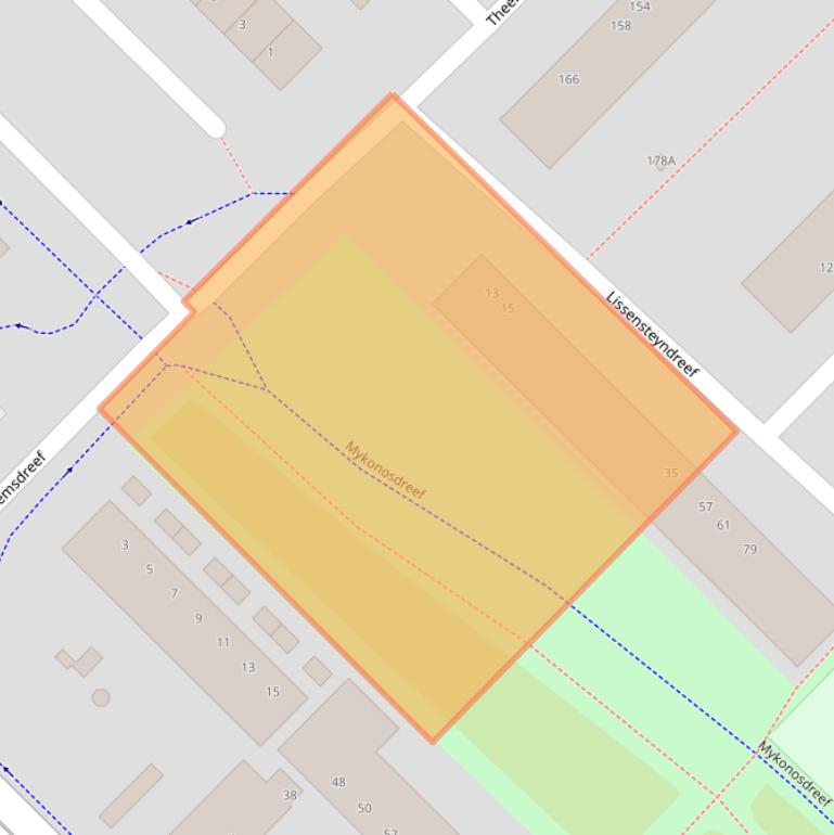 Kaart van postcodegebied 3562RJ.