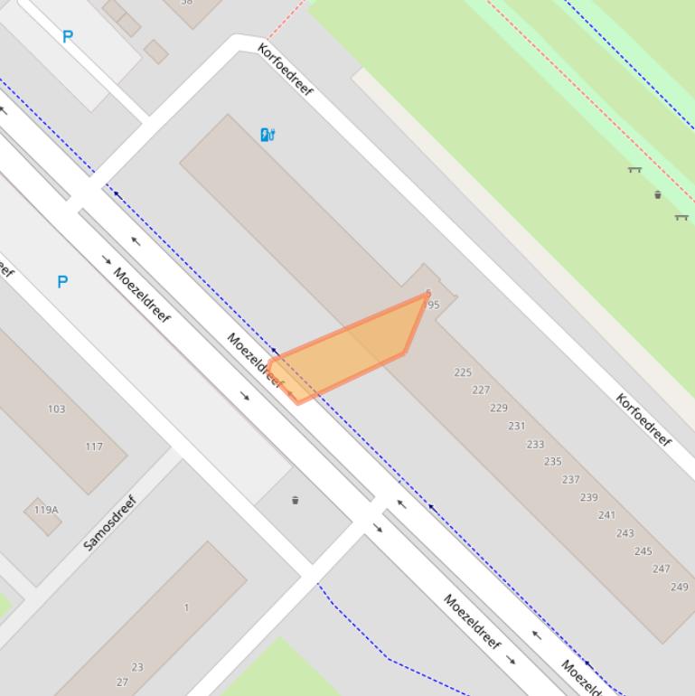 Kaart van postcodegebied 3562SG.