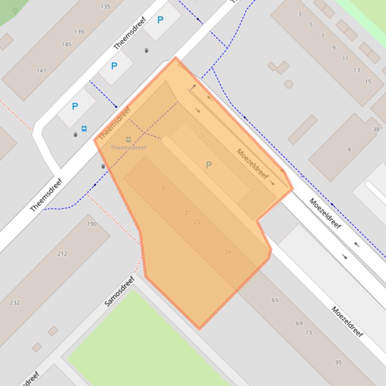 Kaart van postcodegebied 3562SN.