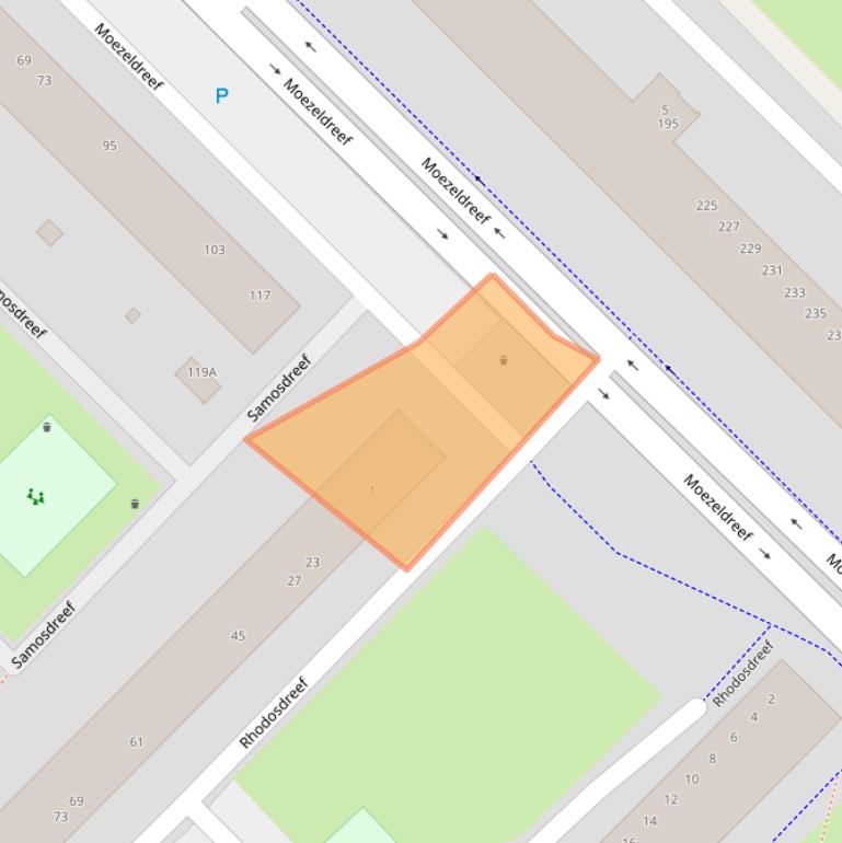 Kaart van postcodegebied 3562TA.