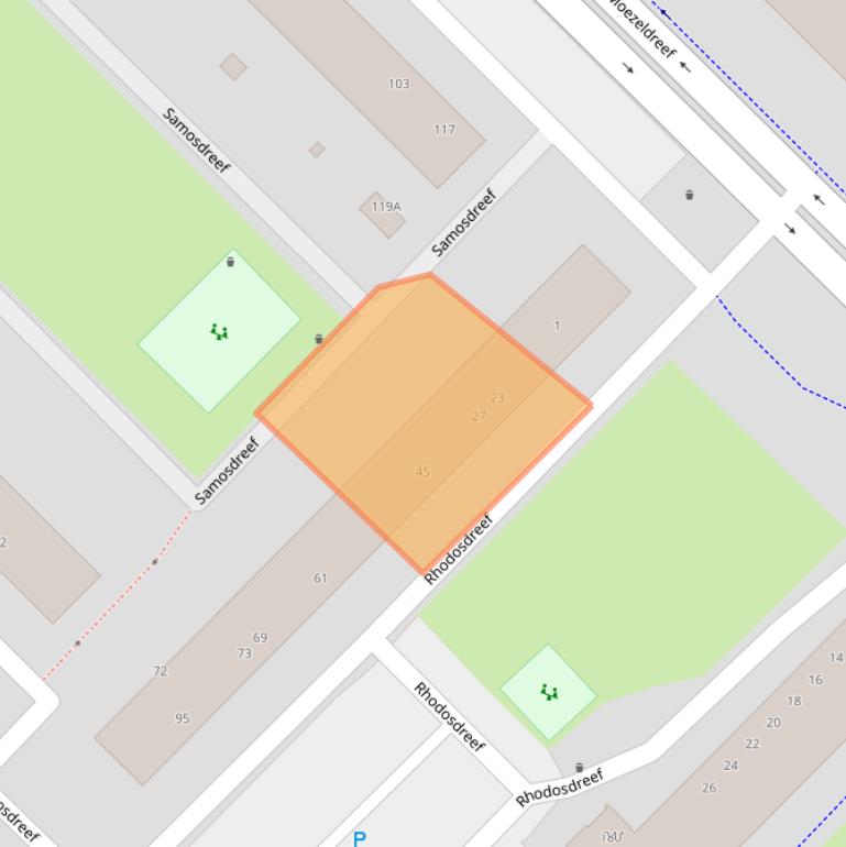 Kaart van postcodegebied 3562TB.