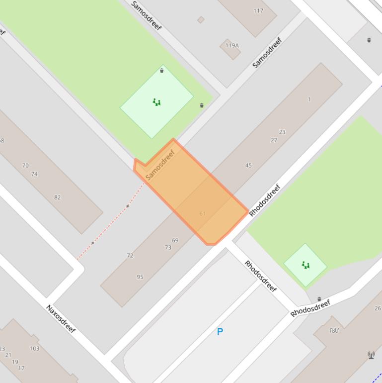 Kaart van postcodegebied 3562TC.