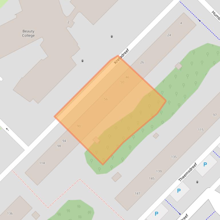 Kaart van postcodegebied 3562VB.