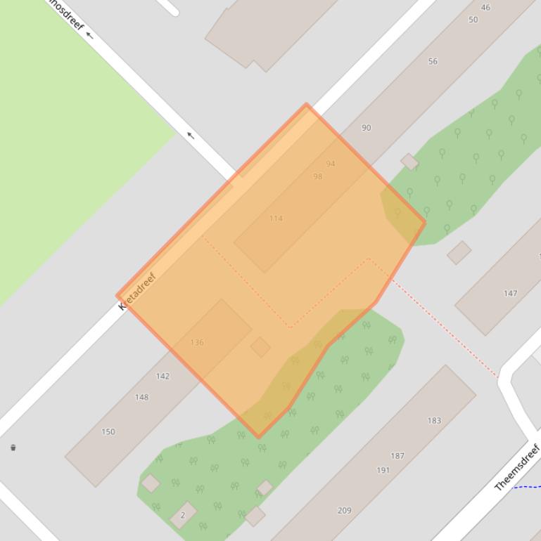 Kaart van postcodegebied 3562VC.