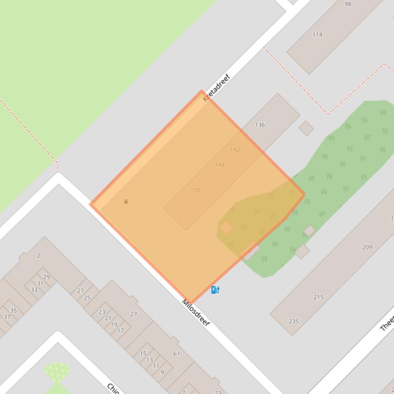 Kaart van postcodegebied 3562VD.