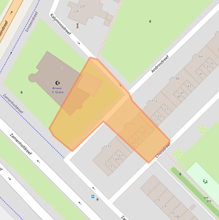 Kaart van postcodegebied 3562XE.