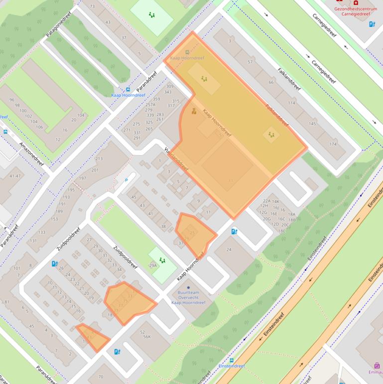 Kaart van postcodegebied 3563AR.