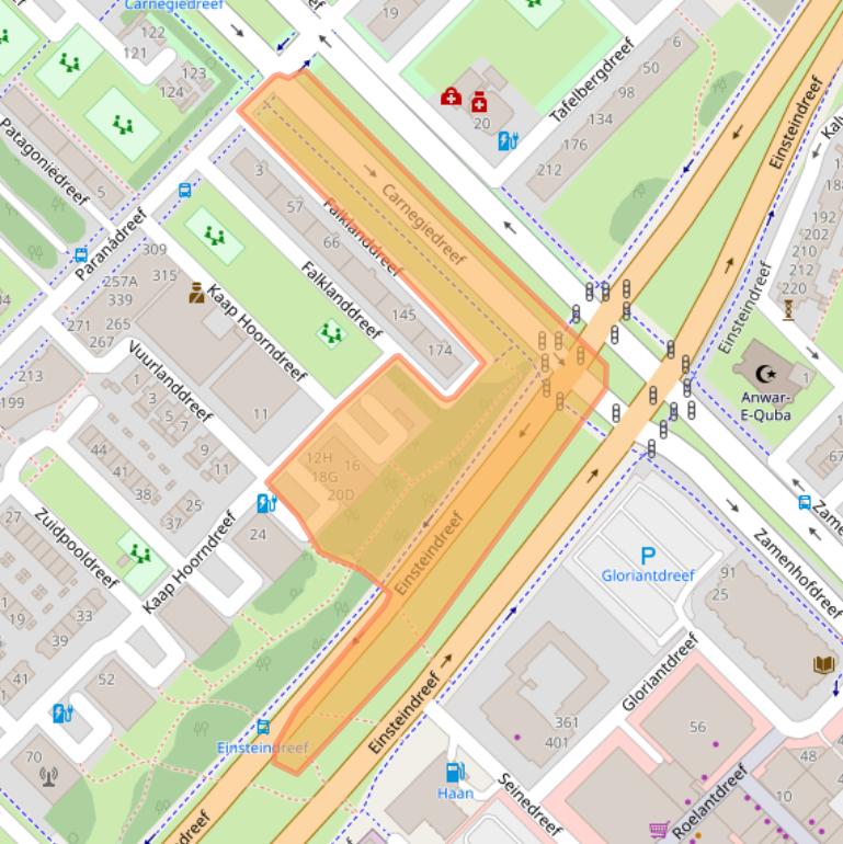 Kaart van postcodegebied 3563AS.