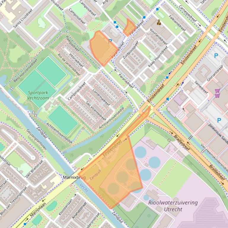 Kaart van postcodegebied 3563AX.