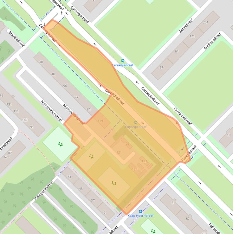 Kaart van postcodegebied 3563BL.