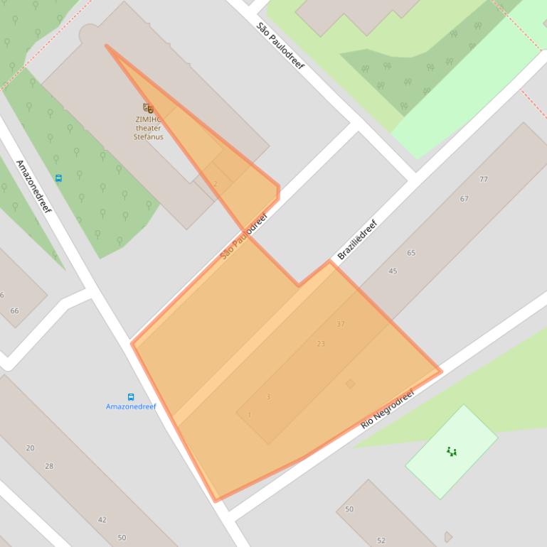 Kaart van postcodegebied 3563CK.