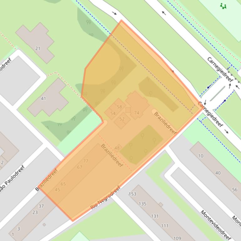 Kaart van postcodegebied 3563CL.