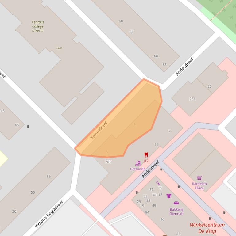 Kaart van postcodegebied 3563ES.