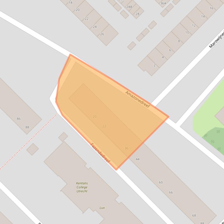 Kaart van postcodegebied 3563ET.