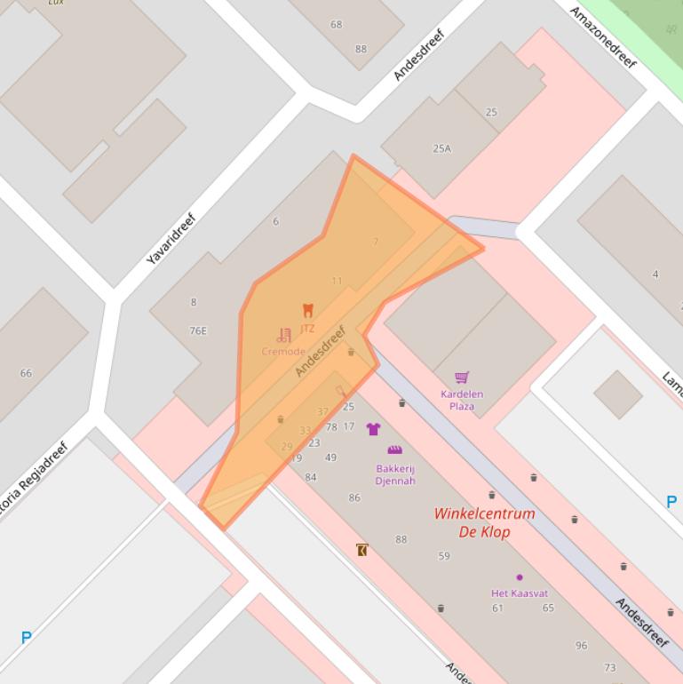 Kaart van postcodegebied 3563GA.