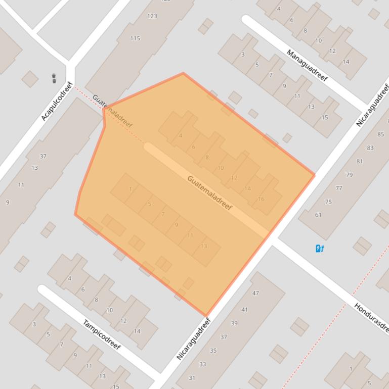 Kaart van postcodegebied 3563HX.