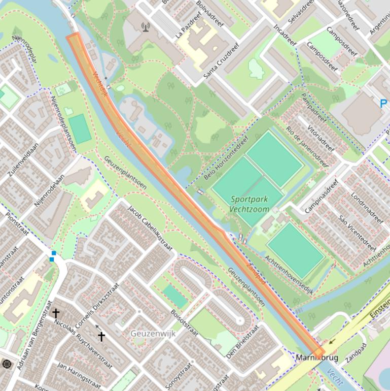Kaart van postcodegebied 3563MD.