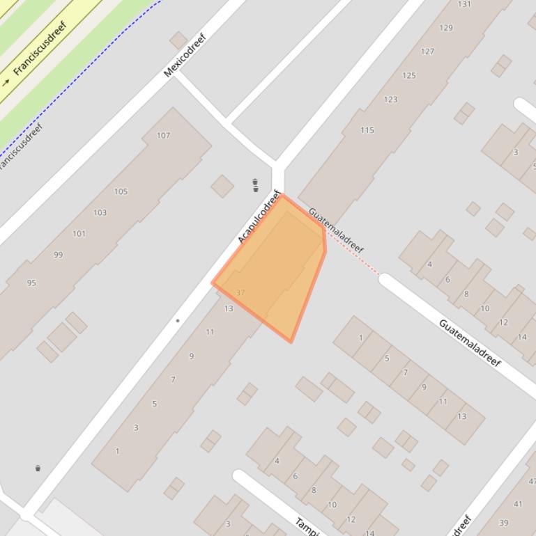 Kaart van postcodegebied 3563RB.