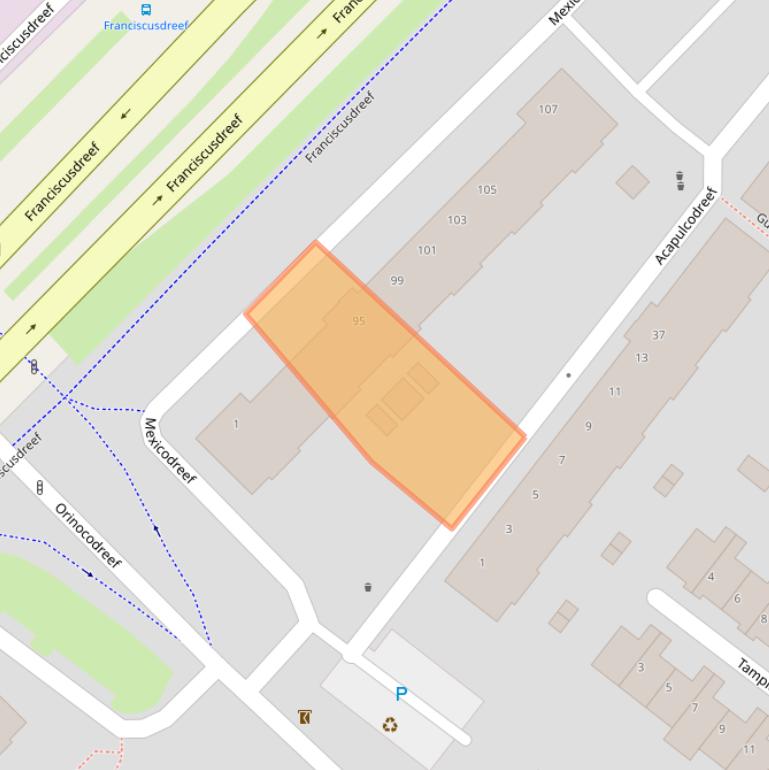 Kaart van postcodegebied 3563RG.