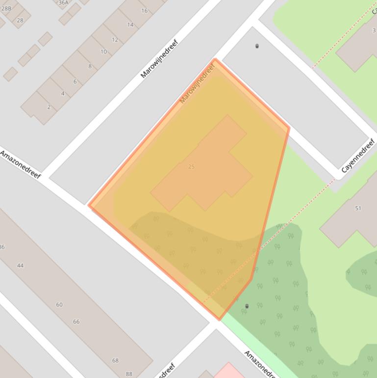 Kaart van postcodegebied 3563SE.