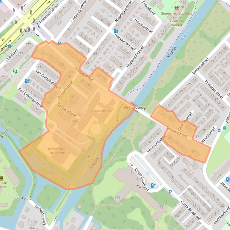 Kaart van postcodegebied 3563ST.
