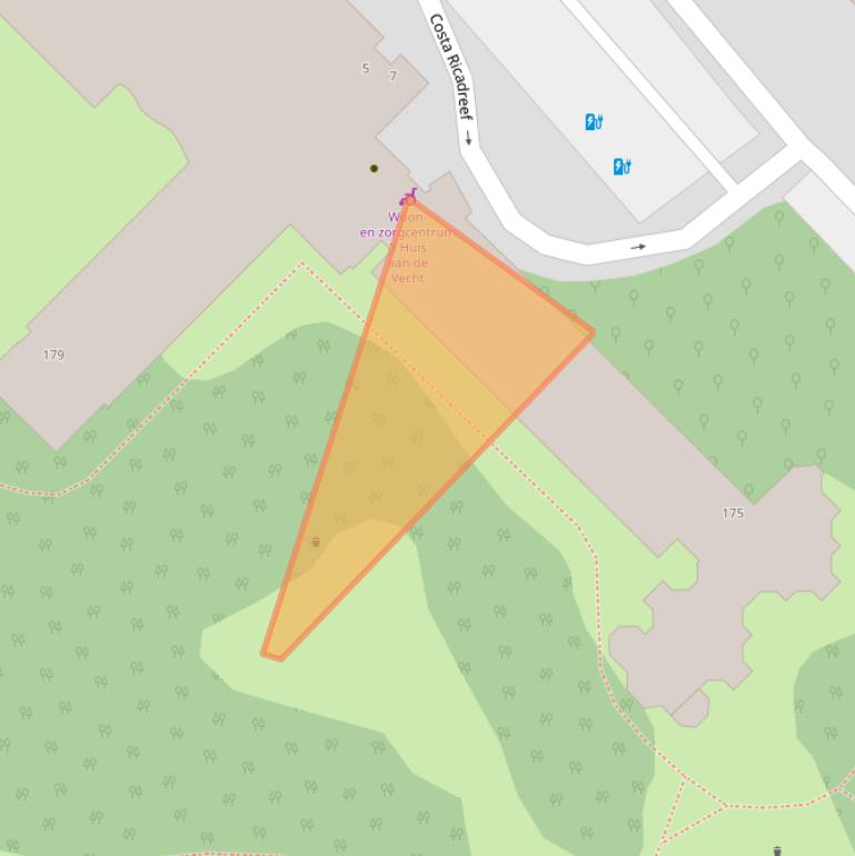 Kaart van postcodegebied 3563TA.