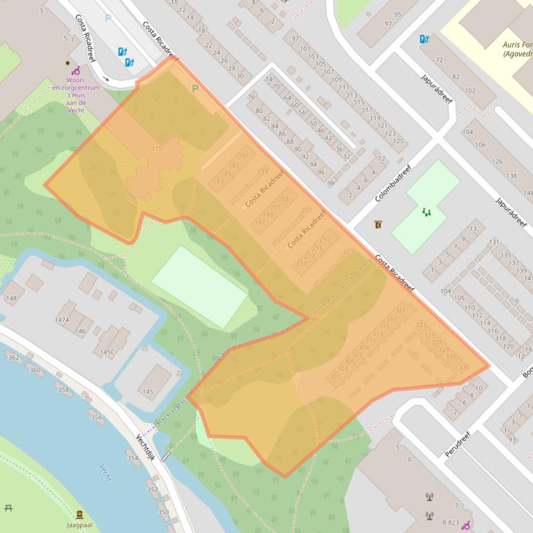 Kaart van postcodegebied 3563TG.