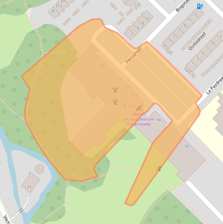 Kaart van postcodegebied 3563VA.