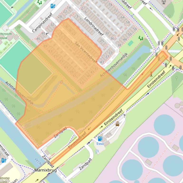 Kaart van postcodegebied 3563VX.