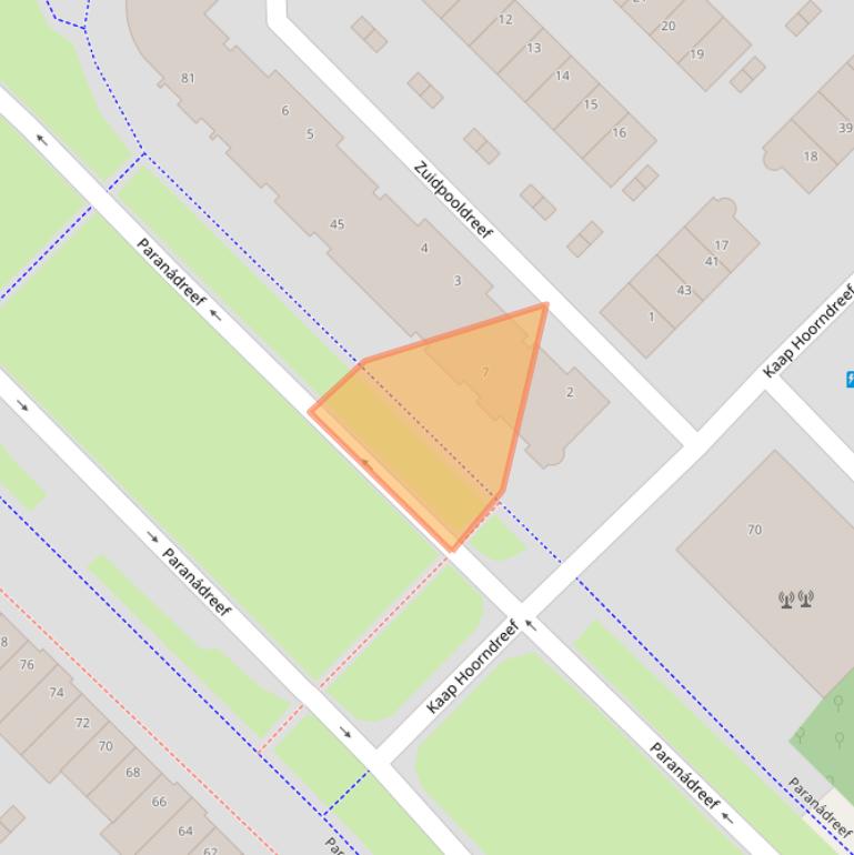 Kaart van postcodegebied 3563WB.