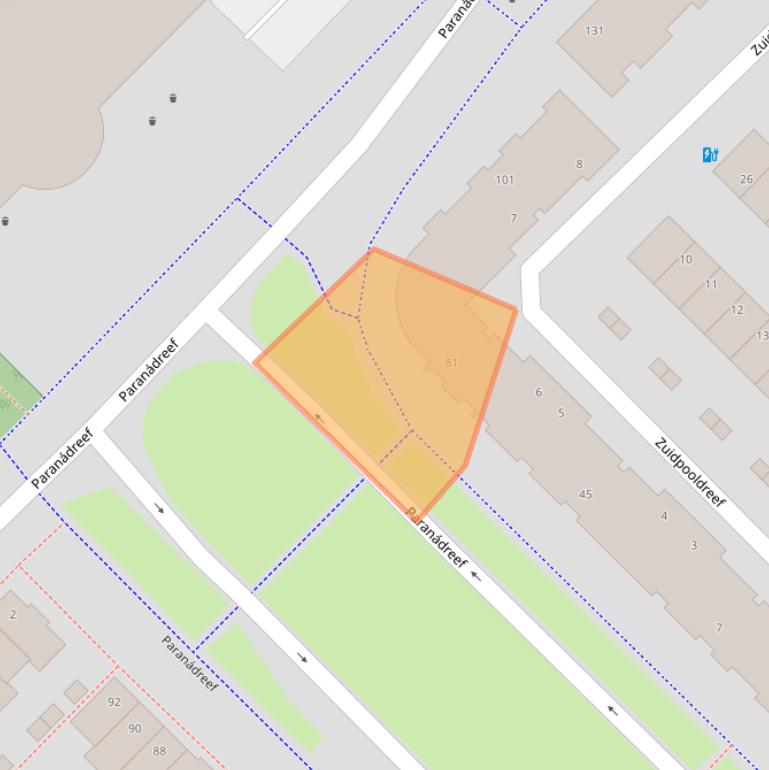 Kaart van postcodegebied 3563WD.