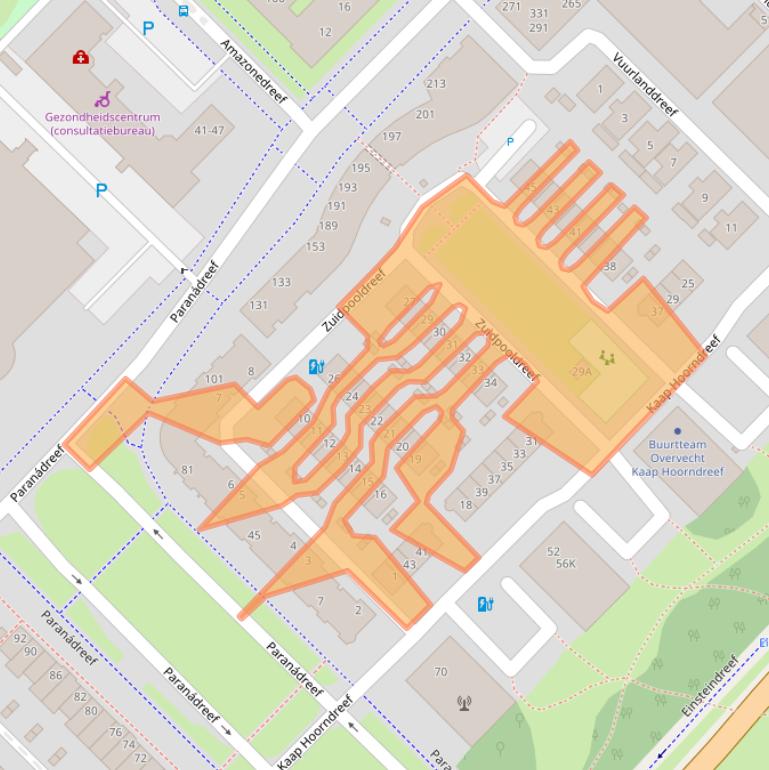 Kaart van postcodegebied 3563WL.