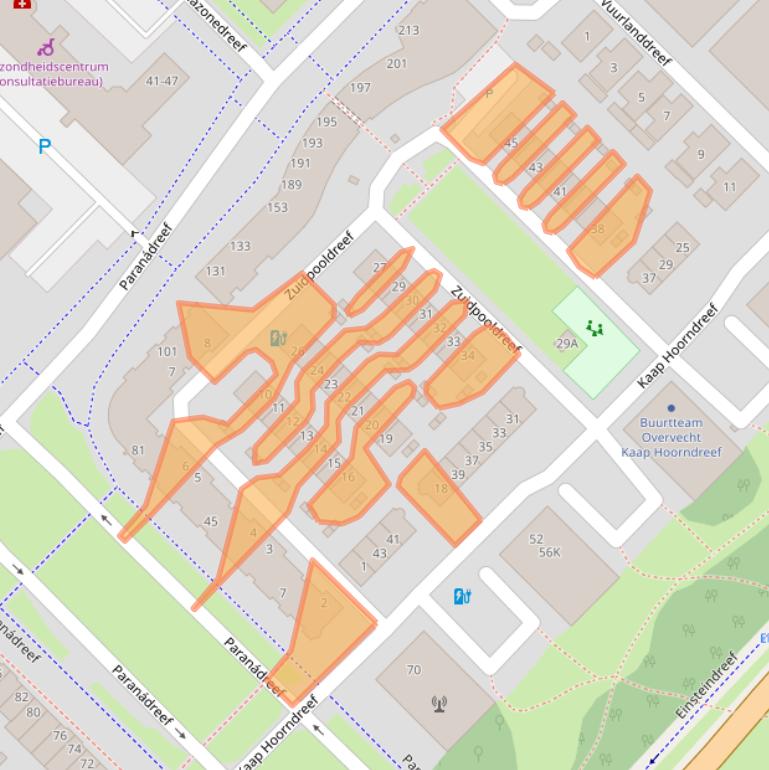 Kaart van postcodegebied 3563WN.