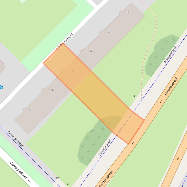 Kaart van postcodegebied 3564AD.