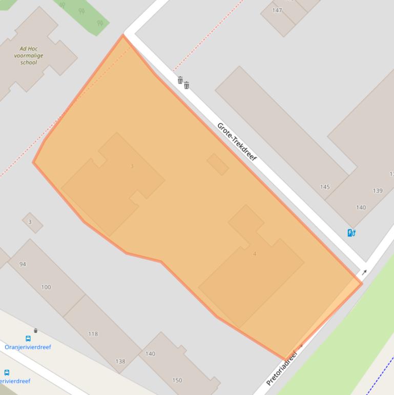 Kaart van postcodegebied 3564BK.