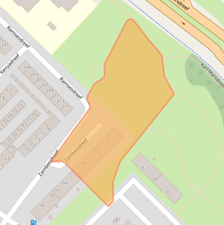 Kaart van postcodegebied 3564CC.