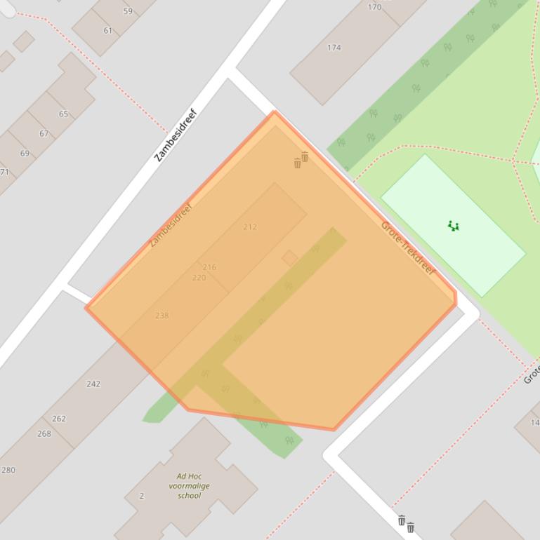 Kaart van postcodegebied 3564CH.