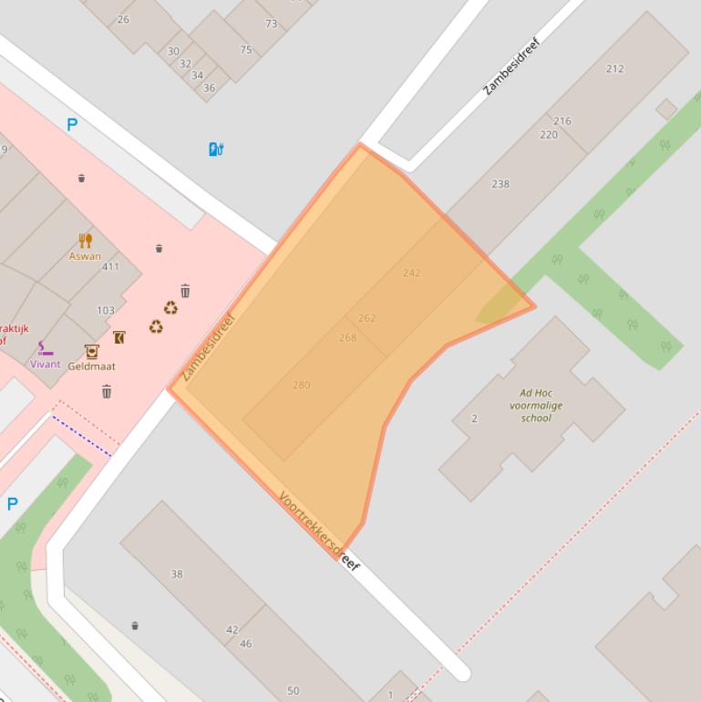 Kaart van postcodegebied 3564CJ.